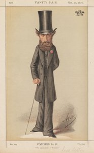 Vanity Fair: Statesmen No. 67 "The representative of Romance" by Carlo (Ape) Pellegrini
