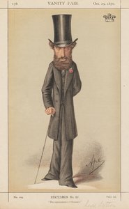 Vanity Fair: Statesmen No. 67 The representative of Romance, 1870 by Carlo