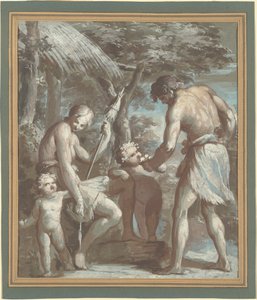 Adam and Eve with Cain and Abel by Carlo Alberto Baratta