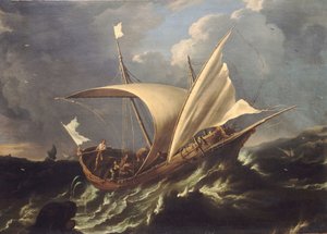 Jonah and the Whale, mid 17th century by Carlo Antonio Tavella
