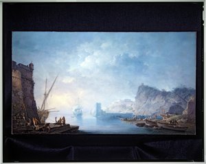 Coastal Landscape by Carlo Bonaria or Bonavia