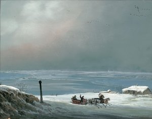 Odessa surroundings in winter, 1841 by Carlo Bossoli