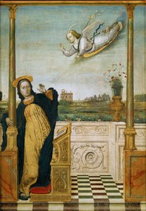 Annunciation. Center Panel of a Triptych
