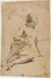 Seated Male Nude
