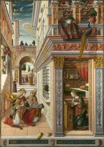 The Annunciation with Saint Emidius by Carlo Crivelli