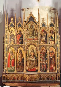 Madonna and Child with saints, polyptych by Carlo Crivelli