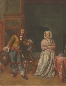 Huntsman Visiting a Lady, 1783-1786
