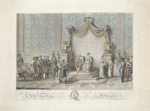 Prince of Neuchâtel Before Maria Louise of Austria by Carlo Lasinio