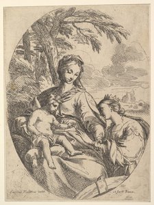 The Marriage of St. Catherine by Carlo Maratta or Maratti