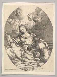 Virgin and Child with St. Mary Magdalen by Carlo Maratta or Maratti