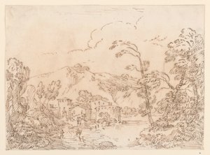 A Village at a Brook in Mountainous Country, 1770–86