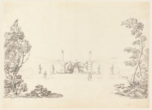 Sketch for a Fountain in Park, 1740 by Carlo Marchionni