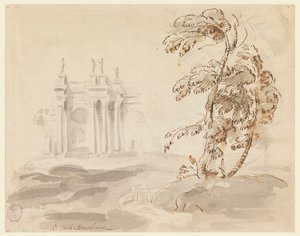 Tree in Landscape with Building, 1756–78