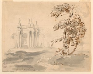 Tree in Landscape with Building, 1756–78