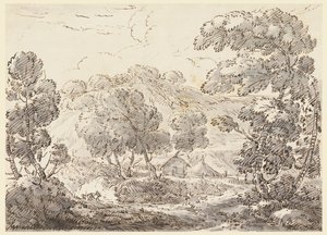 House in a Wooded Landscape by Carlo Marchionni