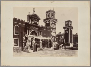 Venice: The entrance to the Arsenal by Carlo Naya