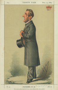 Earl of Shaftesbury, He is no as other men are for he is never affected by party motive, 13 November 1869, Vanity Fair cartoon by Carlo Pellegrini