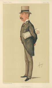 Mr Charles Thomson Ritchie, Sugar bounties, Vanity Fair cartoon by Carlo Pellegrini