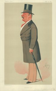 Mr George Augustus Sala, Journalism, 25 September 1875, Vanity Fair Cartoon by Carlo Pellegrini