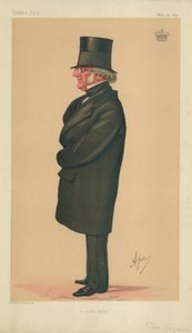 Philip-Henry Stanhope Stanhope, A Noble Writer, 23 May 1874, Vanity Fair cartoon by Carlo Pellegrini