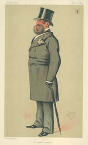 Sir Henry Josias Stracey, A country gentleman, 10 July 1875, Vanity Fair cartoon by Carlo Pellegrini