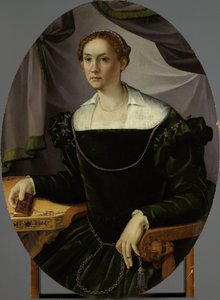 Portrait of a Woman by Carlo Portelli (attributed to)