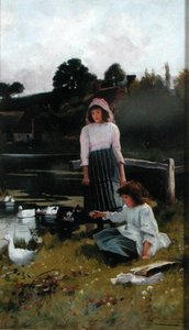Feeding the Ducks by Carlton Alfred Smith