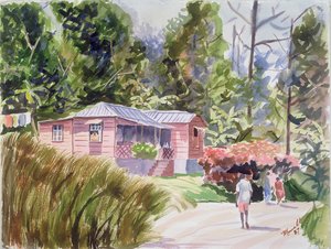 A Tropical Home, 1987 by Carlton Murrell
