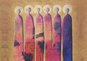 Colorful Haloed Figures