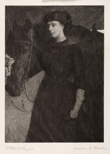 The Lady and Horse, 1887 by Caroline Amelia Powell