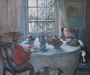 The Breakfast Table, 2001 by Caroline Hervey Bathurst