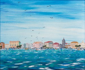 Sea Scene with Houses