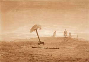 Landscape with Graves by Caspar David Friedrich