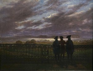 C.D. Friedrich Brothers A. and S. Turgenev and V. Zhukovsky 1827 by Caspar David Friedrich