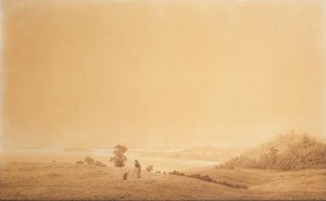 Eastern Coast of Rügen Island with Shepherd by Caspar David Friedrich