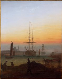Greifswald Harbor by Caspar David Friedrich