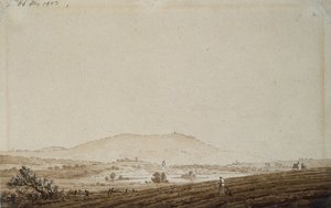 Landscape in Bohemia with a View of Mount Jeschken