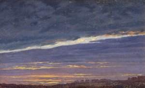 Nightly Cloudy Sky Evening