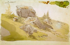 Meadow with Rocks in the Giant Mountains by Caspar David Friedrich