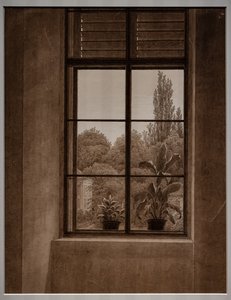 Window with a View of a Park by Caspar David Friedrich