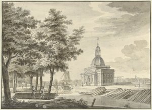 View of the Newly Built Muiderpoort, 1771 by Caspar Jacobsz. Philips