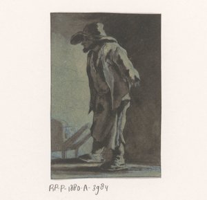 Vagabond by a Wheelbarrow by Caspar Jacobsz. Philips