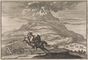 Eruption of Mount Vesuvius, 1631 by Caspar Luyken (attributed to)