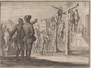 Hanged Man Saved from Death by the Breaking of the Rope in Harlingen by Caspar Luyken