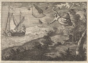 Strong Wind on the Coast of Malmö, 1679 by Caspar Luyken