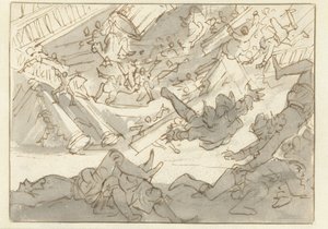 Collapse of the House of a Spanish Envoy by Caspar Luyken