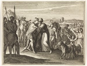 Meeting of Jacob and Joseph by Caspar Luyken