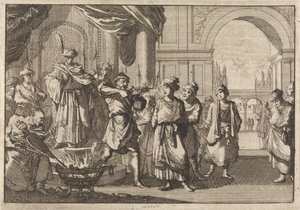 Selim IV, Shah of Persia, Blinding His Brother with a Red-Hot Iron, 1694