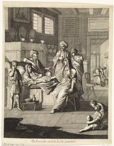 Visiting the Sick by Caspar Luyken