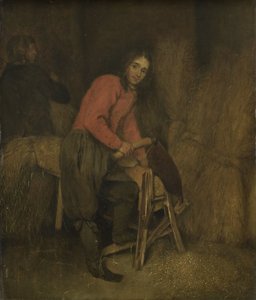 Trimming Bales of Hay